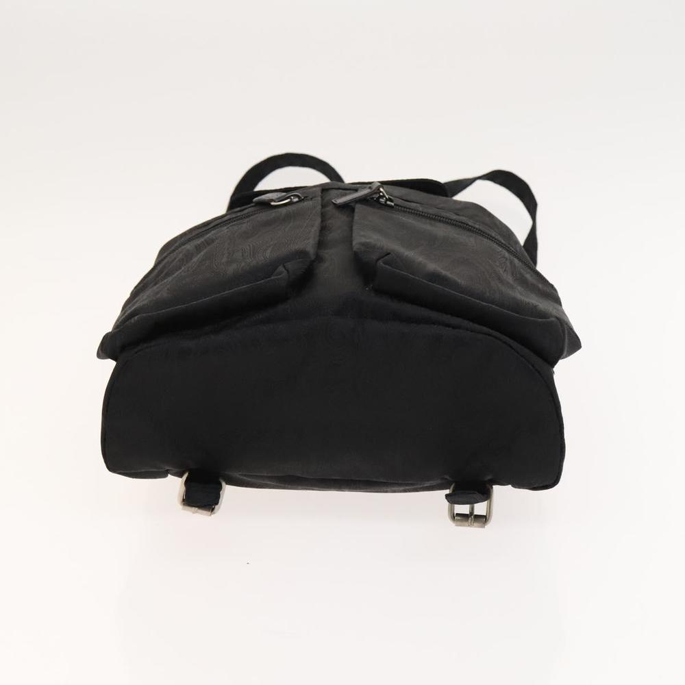 ETRO Backpack Nylon Silver Black Auth bs24801 - Picture 11 of 16